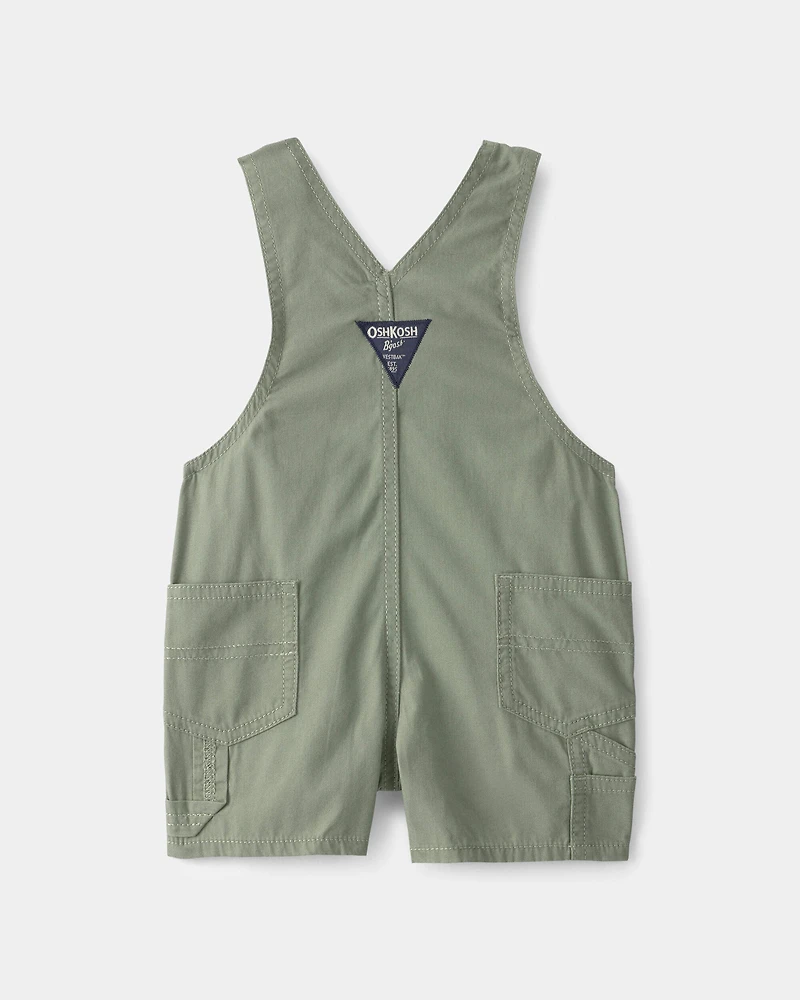 Baby Boy Canvas Shortall - Olive