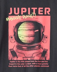 Boys Planet Long-Sleeve Graphic Tee - Black