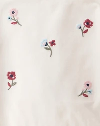 Baby Girl 2-Piece Floral Long-Sleeve Bodysuit Pant Set - White/Pink