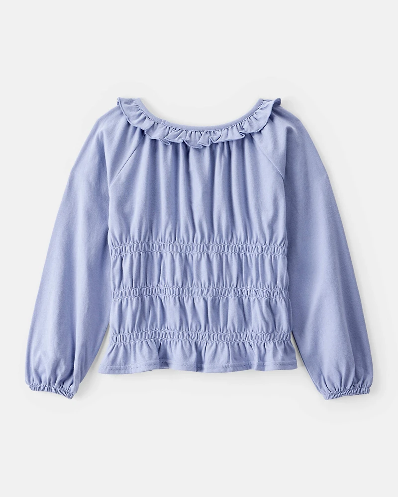 Girls Long-Sleeve Top - Blue