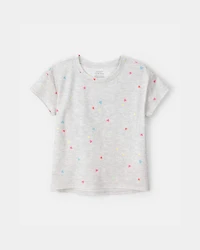 Girls Heart Top - Grey
