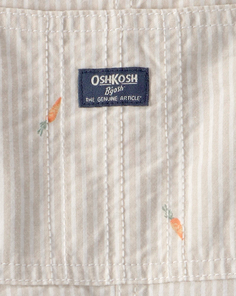 Toddler Easter Carrot Shortall - Cream