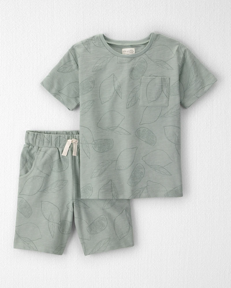 Boys 2-Piece Top & Short Set Made with Organic Cotton