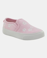 Toddler Slip-On Floral Sneakers - Pink