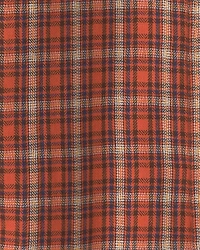 Boys Plaid Long-Sleeve Button-Down Shirt - Orange