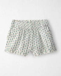 Baby Girl 2-Piece Organic Cotton Gauze Top & Short Set in Floral