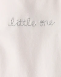 Baby Organic Cotton 'Little One' Embroidered Bodysuit