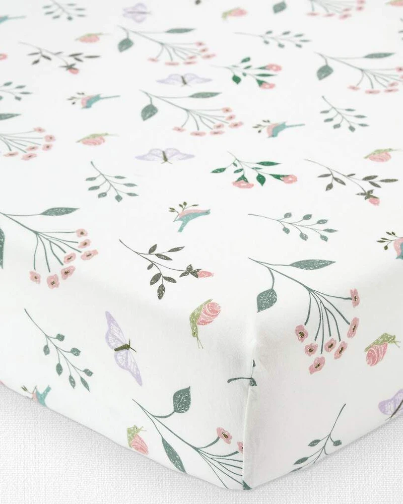 Baby Girl Organic Cotton Standard Crib Sheet