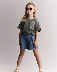 Toddler Girl 'Hide and Seek' High-Low Dolman Tee - Olive