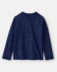 Boys Long-Sleeve Rashguard Top - Navy