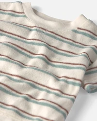 Baby 2-Piece Terry Top & Short Set Made with Organic Cotton in Stripes