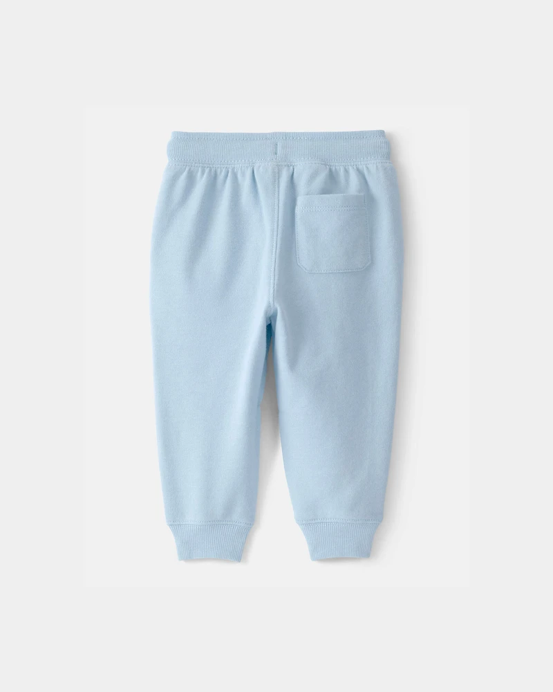 Baby Boy French Terry Joggers - Blue