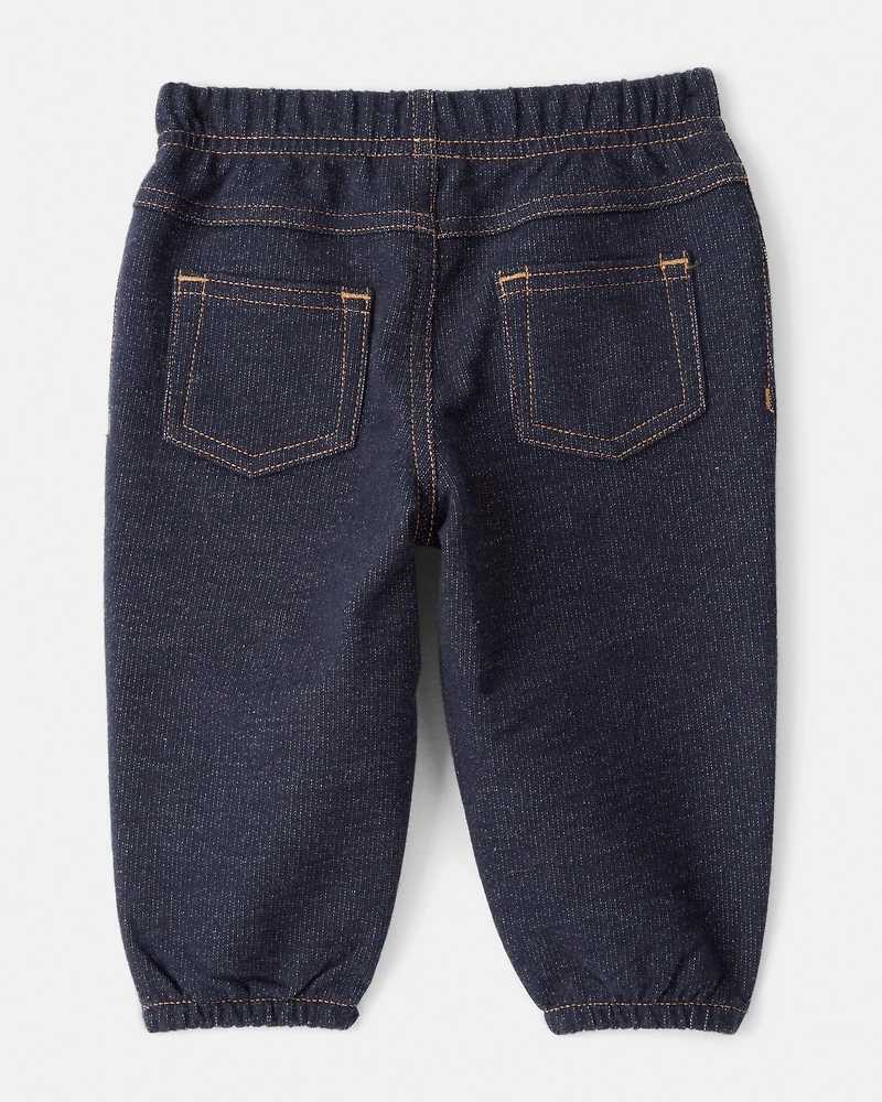 Baby Boy 3-Piece Airplane Sweatshirt Outfit Set - Blue