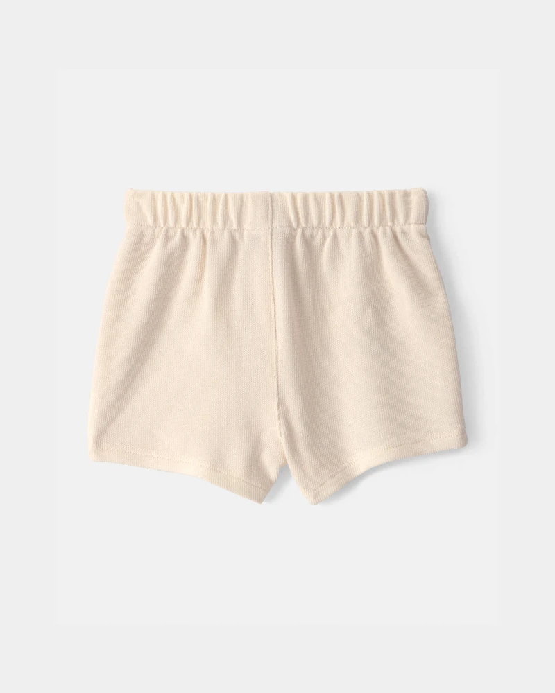 Baby Drawstring Shorts - Ivory