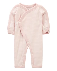 Baby Preemie Striped Cotton Sleep & Play Pajamas