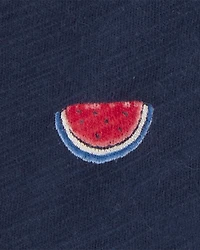 Toddler 4th Of July Icons Button-Down Shirt
