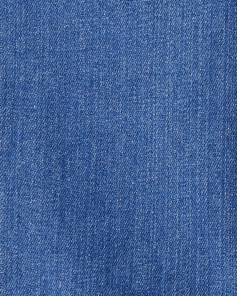 Baby Girl 2-Piece Floral Collared Shirt & Pant Set - Maroon/Blue