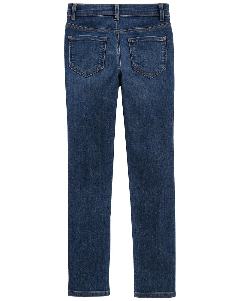 Kid Dark Blue Wash Super Skinny-Leg Jeans
