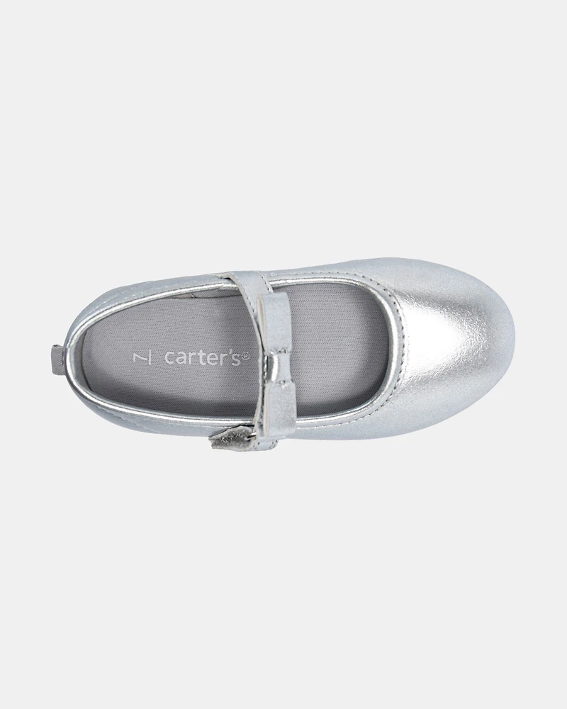 Toddler Girl Dress Shoes - Silver