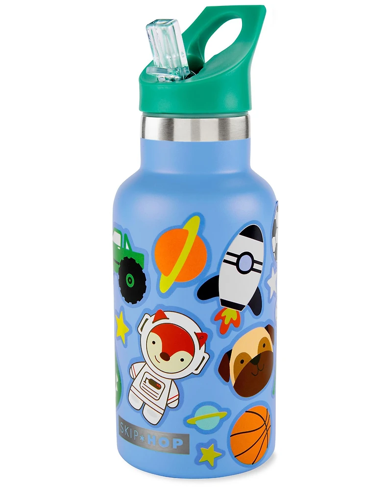 Stainless Steel Canteen Bottle With Stickers