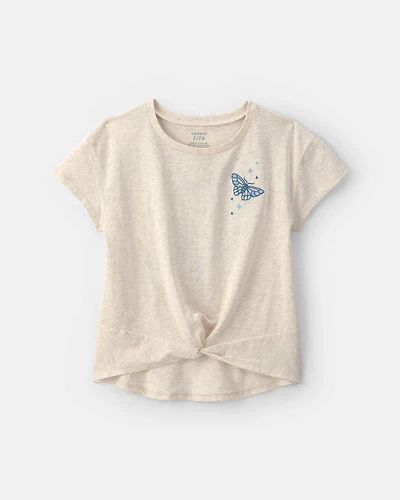 Girls 'Dream Outloud' Graphic Tee - Cream
