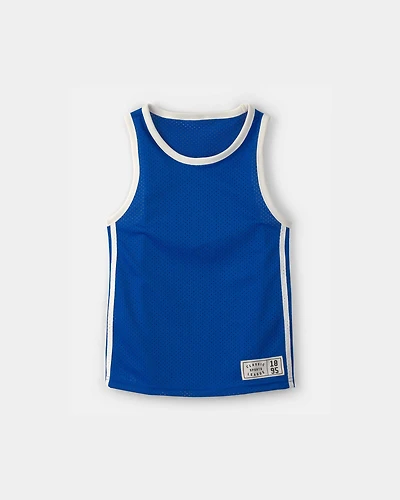 Boys Active Mesh Tank - Blue