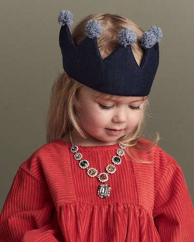 Toddler Crown Party Hat - Navy