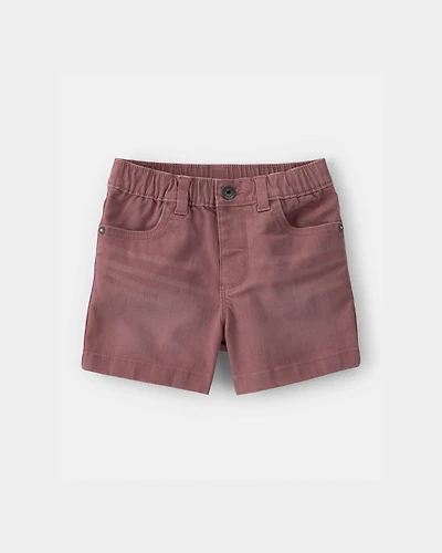 Toddler Boy Twill Pull-On Shorts - Brown