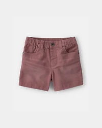 Toddler Boy Twill Pull-On Shorts - Brown