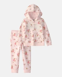 Baby Girl 2-Piece Floral OshKosh Logo Layering Set - Pink