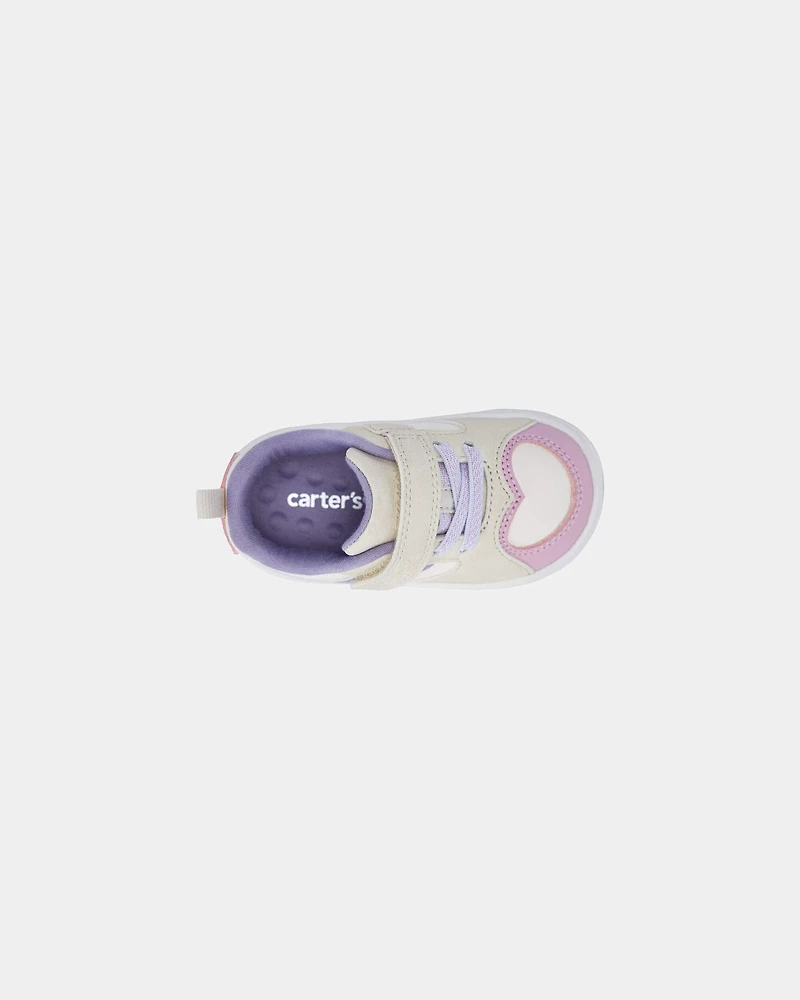 Baby Girl Every Step® First Walker Color Block Sneakers - Pink/Purple/White