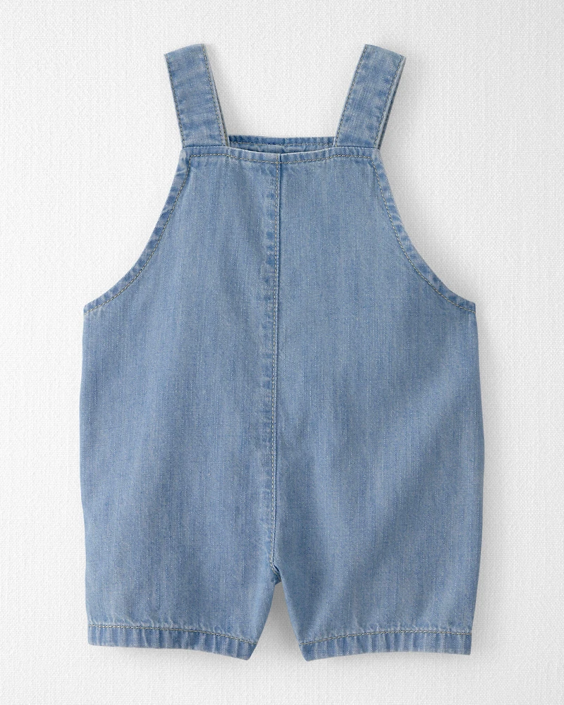 Baby Organic Cotton Chambray Shortall