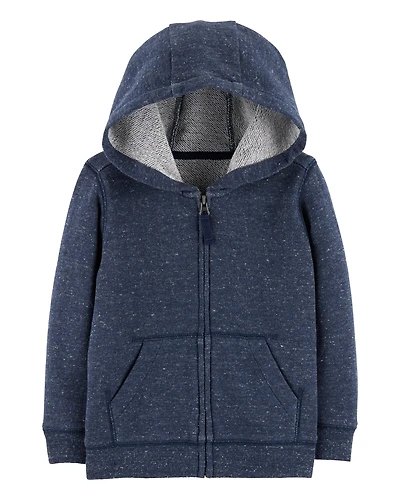 Toddler Boy Marled Zip-Up French Terry Hoodie