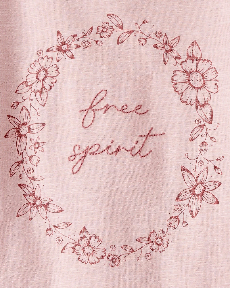 Toddler Girl Organic Cotton Free Spirit Long-Sleeve Jersey Tee