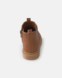 Toddler Boy Ankle Boots - Brown