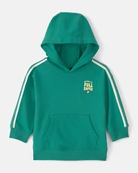 Baby Boy 2-Piece 'Full Speed' French Terry Hoodie & Shorts Set - Green