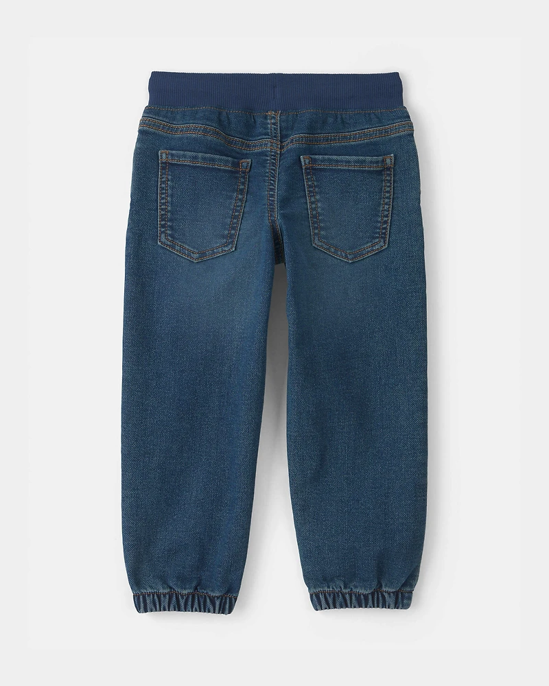 Toddler Boy Denim Jogger - Dark Wash