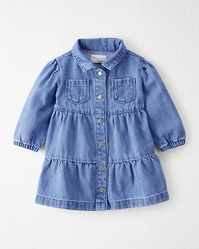 Baby Girl Organic Cotton Denim Dress