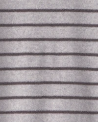 Baby Boy Monster Striped Fleece 2-Way Zip Sleep & Play Pajamas - Grey
