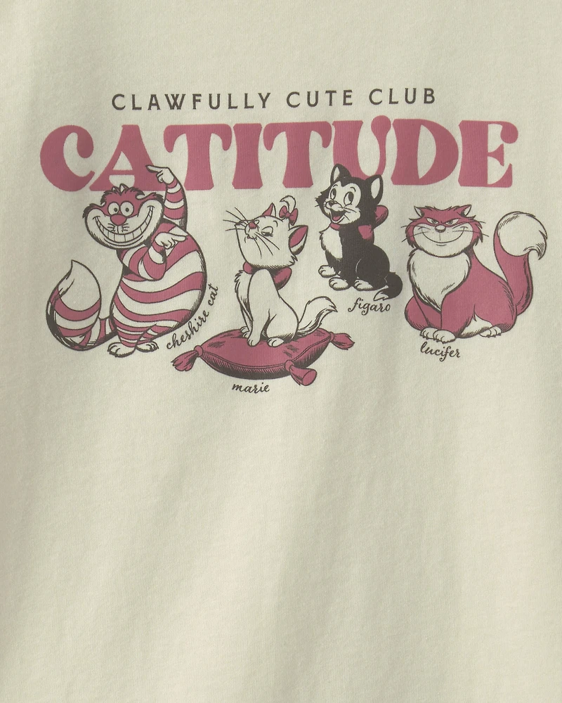 Girls Disney© Cats Graphic Tee - Cream