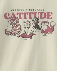 Girls Disney© Cats Graphic Tee - Cream