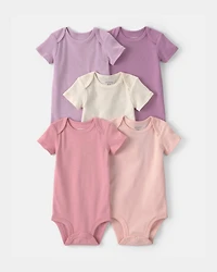 Baby Girl 9-Piece Bodysuits & Pants Set - Pink/Purple/Ivory