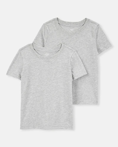 Boys 2-Pack Short-Sleeve Undershirts - Gray