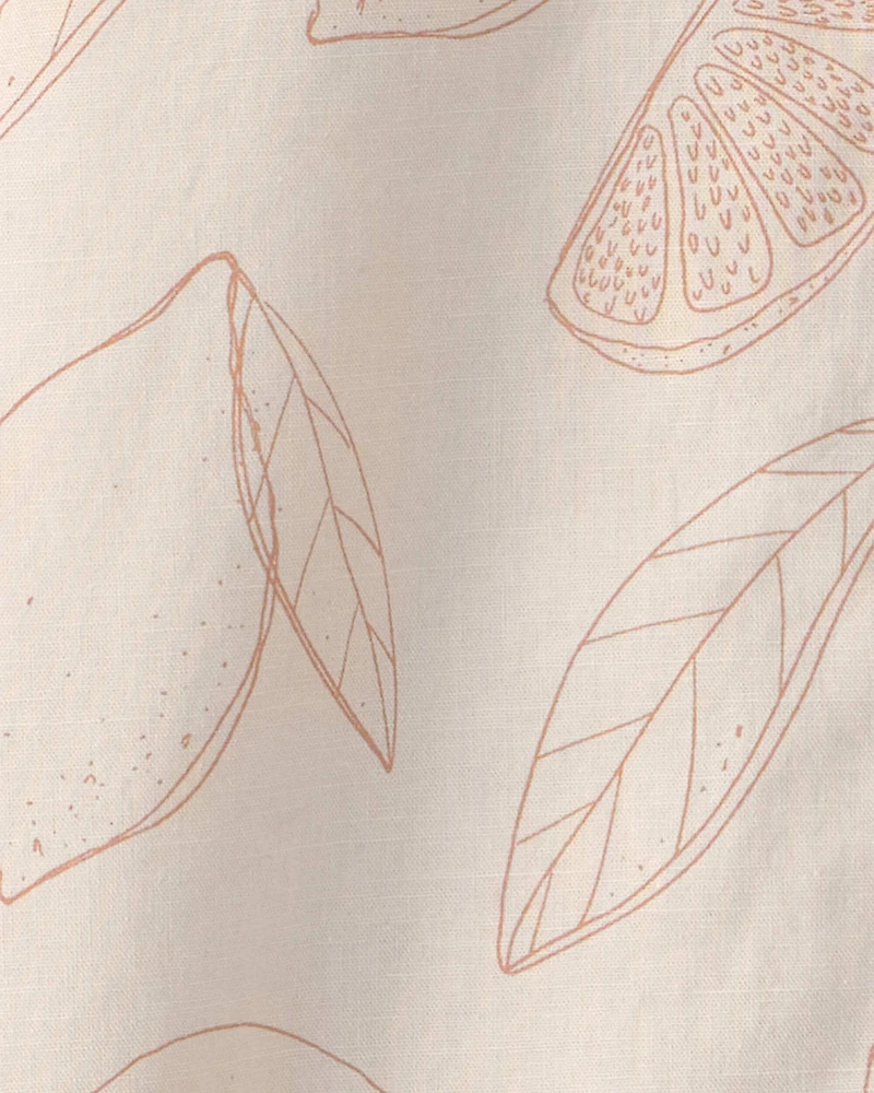 Boys 2-Piece Top & Short Set Made with Organic Cotton in Citrus Summer Print