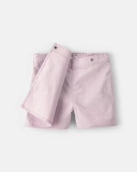 Girls Twill Wrap Skort - Purple