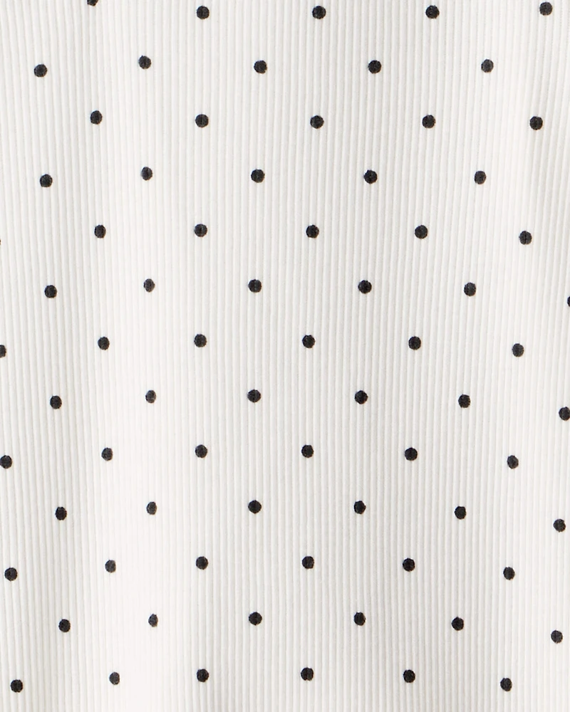 Toddler Girl 2-Pack Bow Print Cotton Long-Sleeve Tops - Grey/White