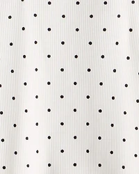 Toddler Girl 2-Pack Bow Print Cotton Long-Sleeve Tops - Grey/White