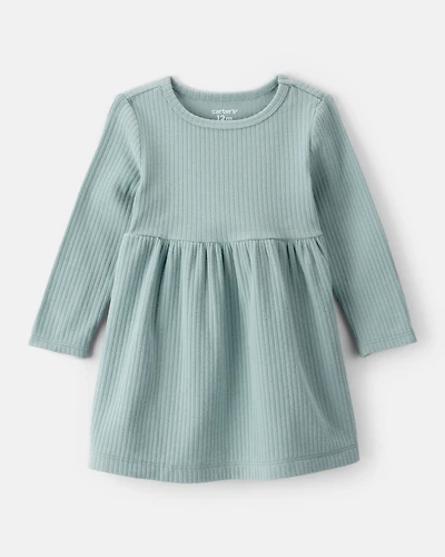 Baby Girl Long-Sleeve Dress - Green