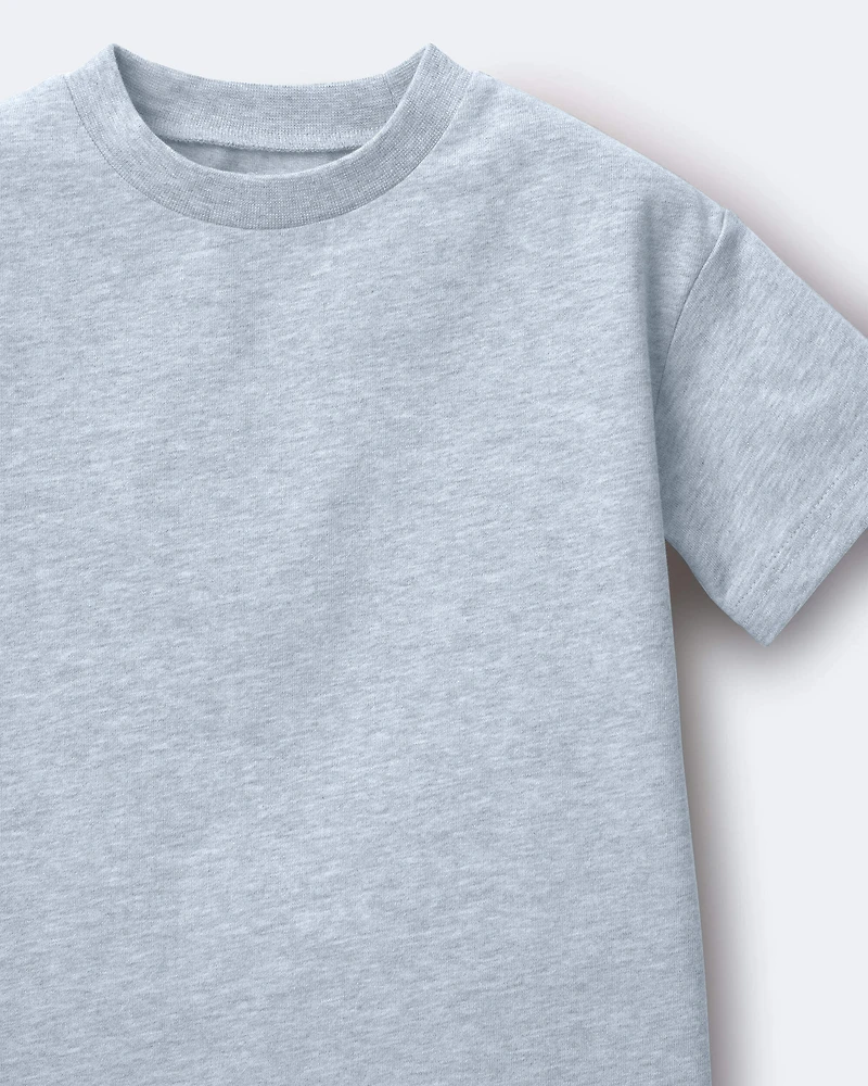 Toddler Elevated Relaxed Tee - Heather Grey