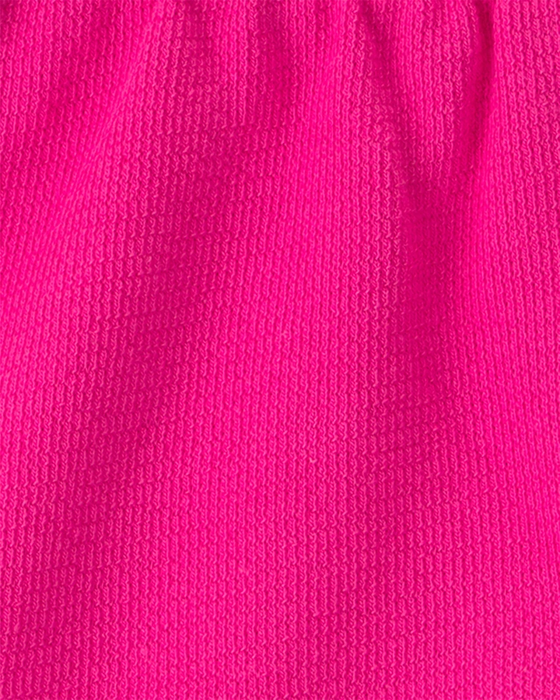 Baby Girl Drawstring Shorts - Pink